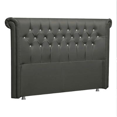 Cabeceira Solteiro Brescia P04 100 Cm Suede Cinza Escuro