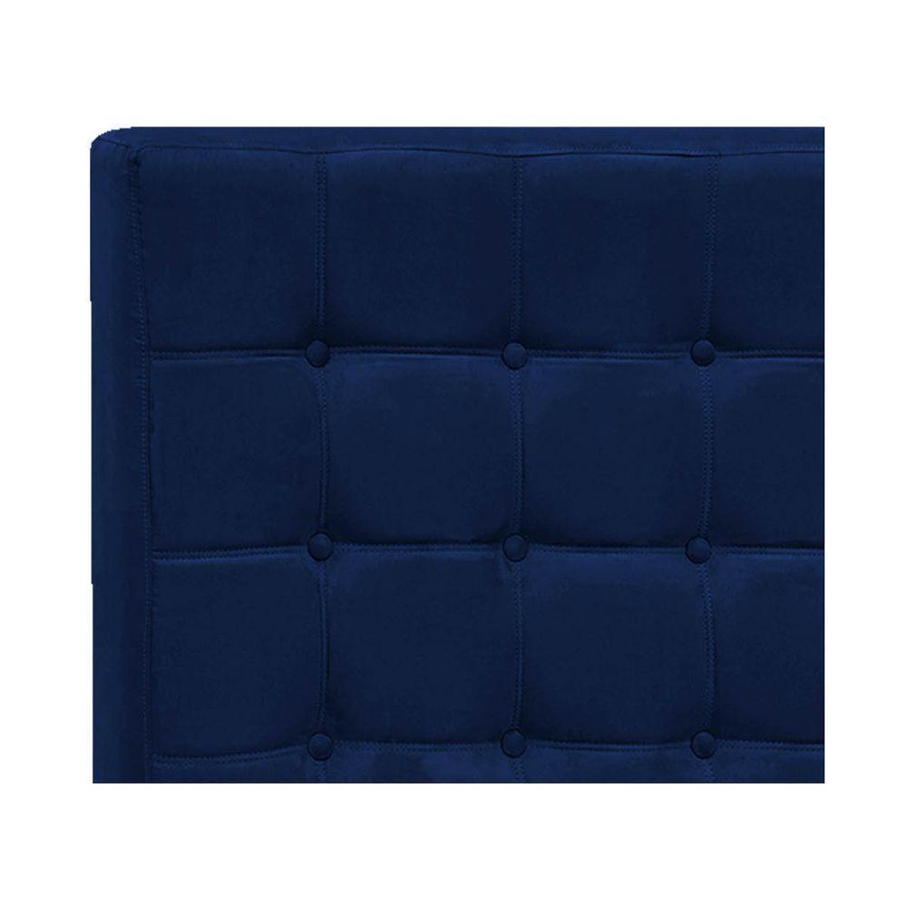 Cabeceira King Pequim P04 195 Cm Suede Azul Marinho Tca 948 - 3