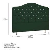 Cabeceira King Florence P04 195 Cm Suede Verde Tca 947 - 6