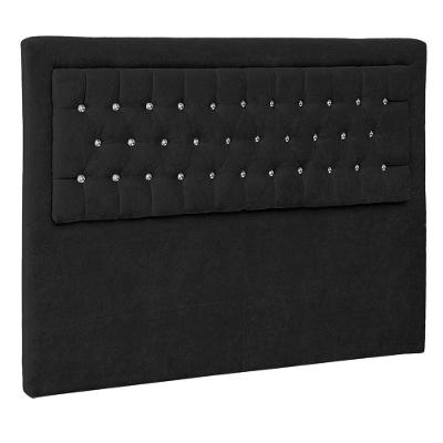 Cabeceira King Iasi P04 195 Cm Suede Preto Tca 944