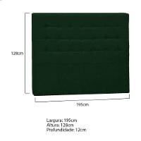 Cabeceira King Pequim P04 195 Cm Suede Verde Tca 947 - 5