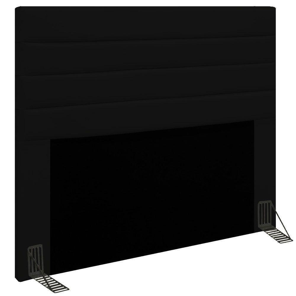 Cabeceira Queen 1,60m Friburgo Corano Preto - Pallazio - 1