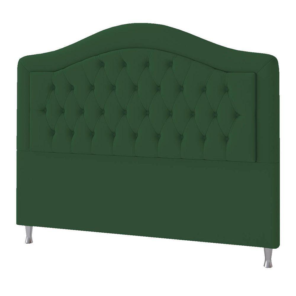 Cabeceira King ághata P04 195 Cm Suede Verde Tca 947 - 2