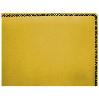 Cabeceira Casal Bali 140 Cm Cama Box Suede Amarelo