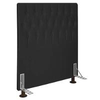 Cabeceira Solteiro 0,90m Estocolmo Suede - Pallazio Cor Preto - 1