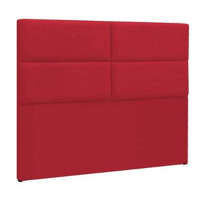 Cabeceira King Berlim P04 195 Cm Suede Vermelho Tca 53