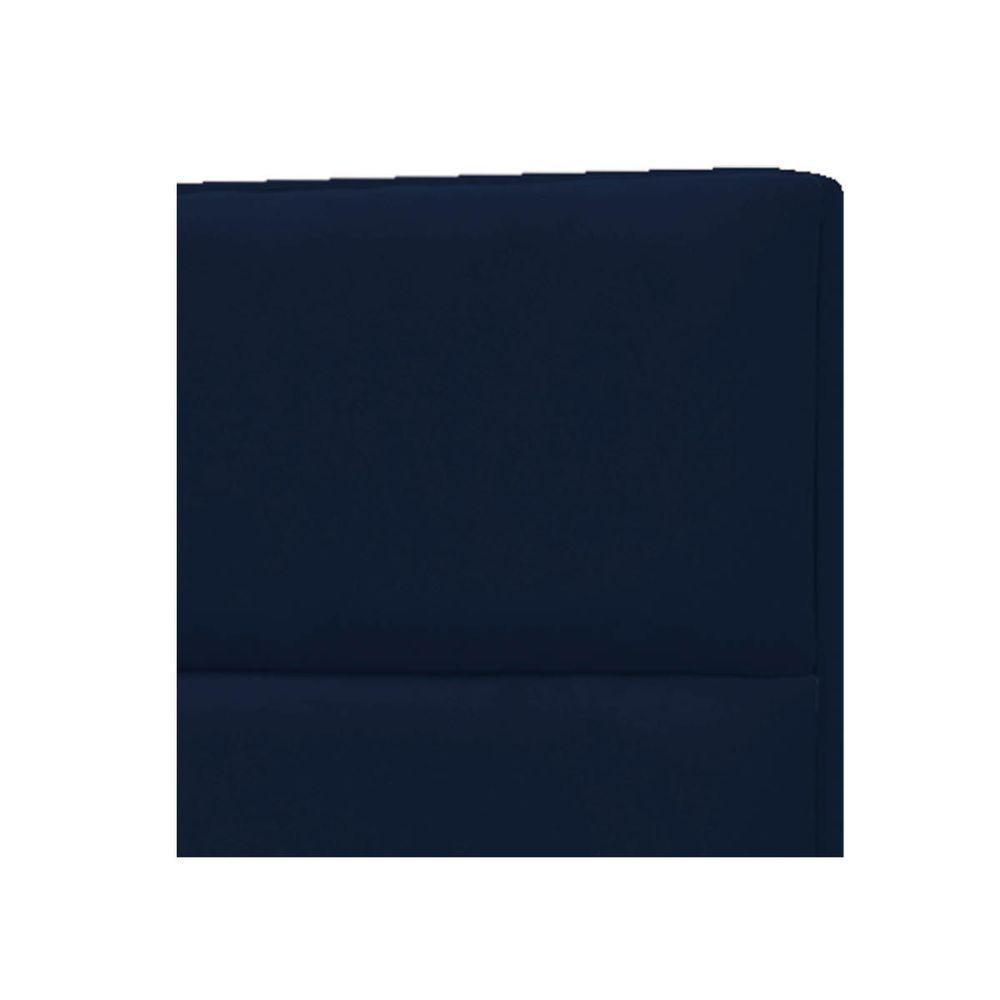 Cabeceira Solteiro Berlim P04 90 Cm Suede Azul Marinho - 2
