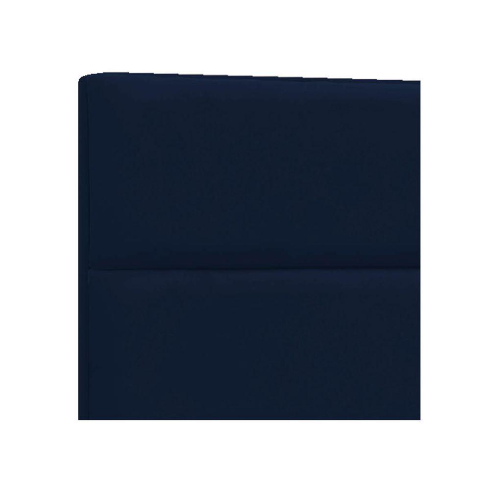 Cabeceira Solteiro Berlim P04 90 Cm Suede Azul Marinho - 3