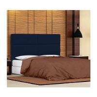 Cabeceira Solteiro Berlim P04 90 Cm Suede Azul Marinho - 6