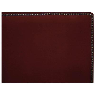Cabeceira Casal Bali 140 Cm Cama Box Suede Bordô