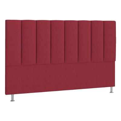 Cabeceira Queen Hannover P04 160 Cm Suede Vermelho