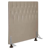 Cabeceira Solteiro 0,90m Estocolmo Suede - Pallazio Cor Bege - 1