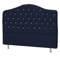Cabeceira Queen Florence P04 160 Cm Suede Azul Marinho - 7