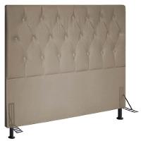 Cabeceira Queen 1,60m Estocolmo Suede - Pallazio Cor Bege - 1