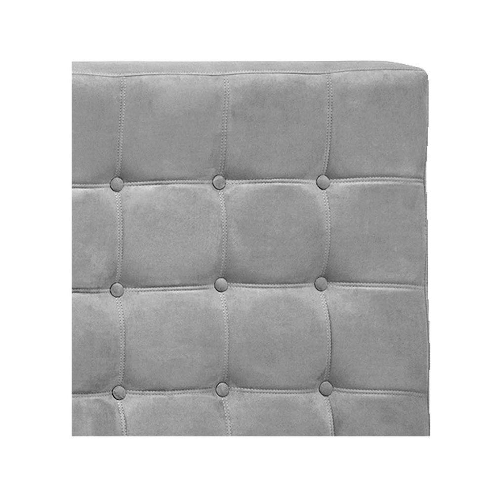 Cabeceira Queen Pequim P04 160 Cm Suede Cinza Tca 940 - 2
