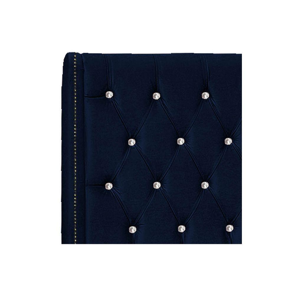 Cabeceira Queen Tóquio P04 160 Cm Suede Azul Marinho - 3