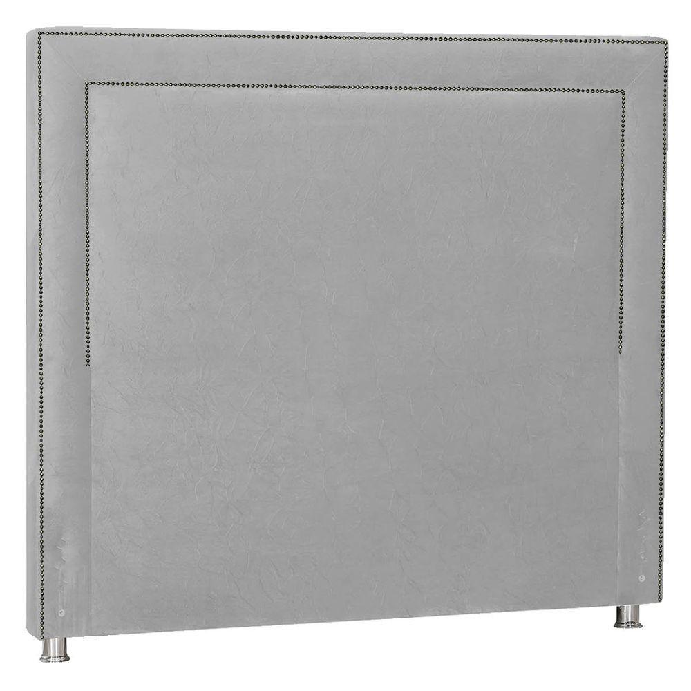 Cabeceira Queen Moscou P04 160 Cm Suede Cinza Tca 940 - 1