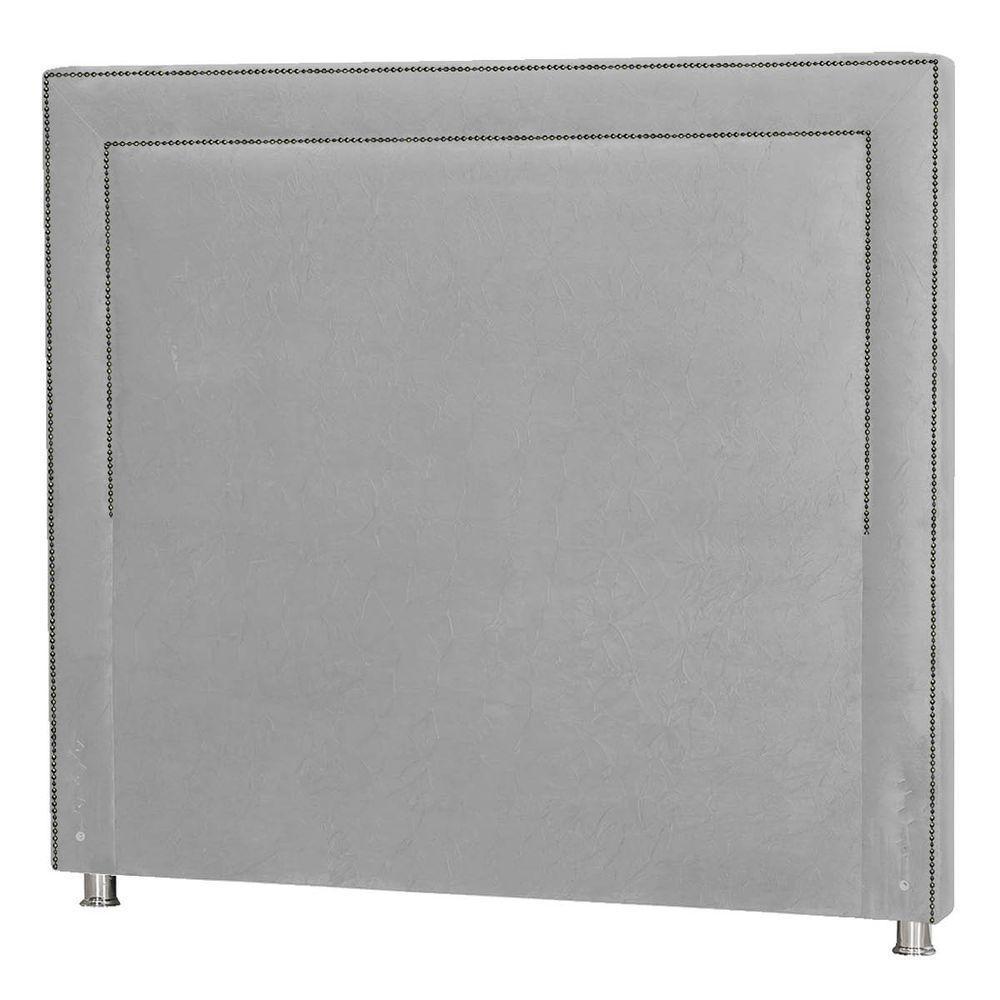 Cabeceira Queen Moscou P04 160 Cm Suede Cinza Tca 940 - 4
