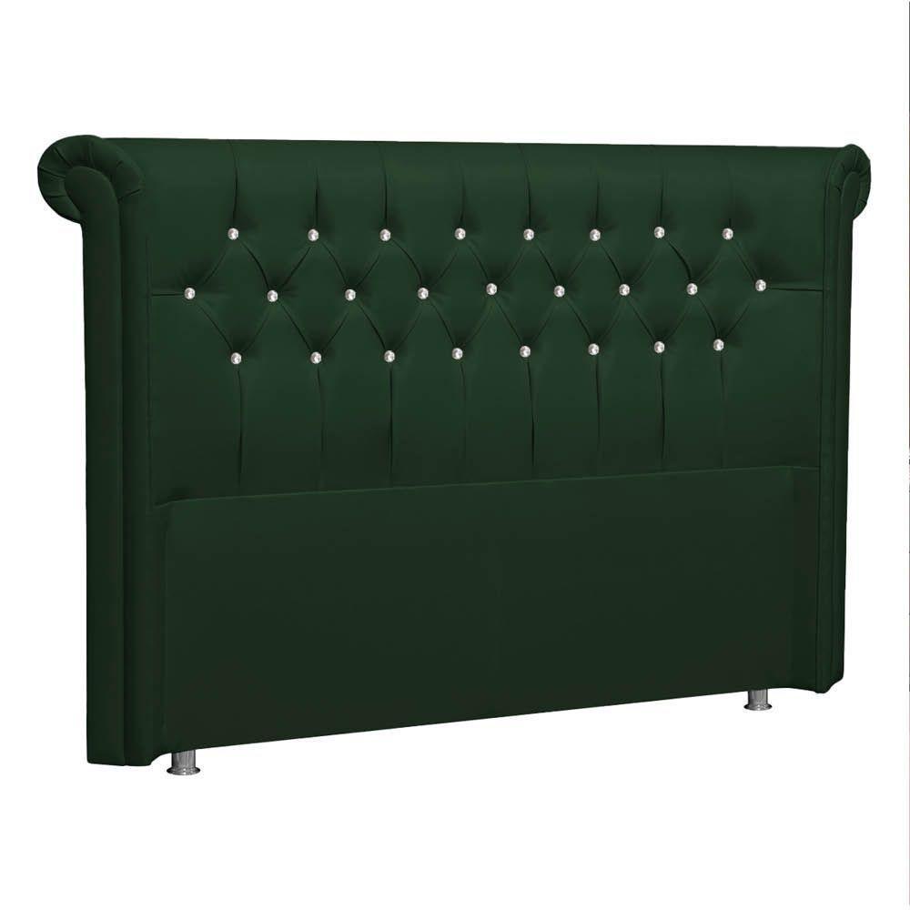 Cabeceira King Brescia P04 195 Cm Suede Verde Tca 947 - 1