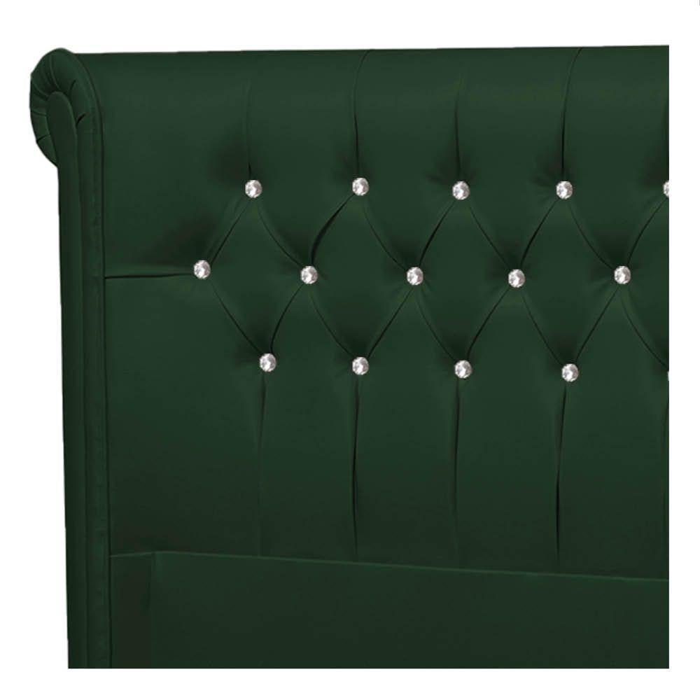 Cabeceira King Brescia P04 195 Cm Suede Verde Tca 947 - 3