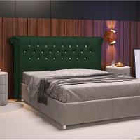 Cabeceira King Brescia P04 195 Cm Suede Verde Tca 947 - 6