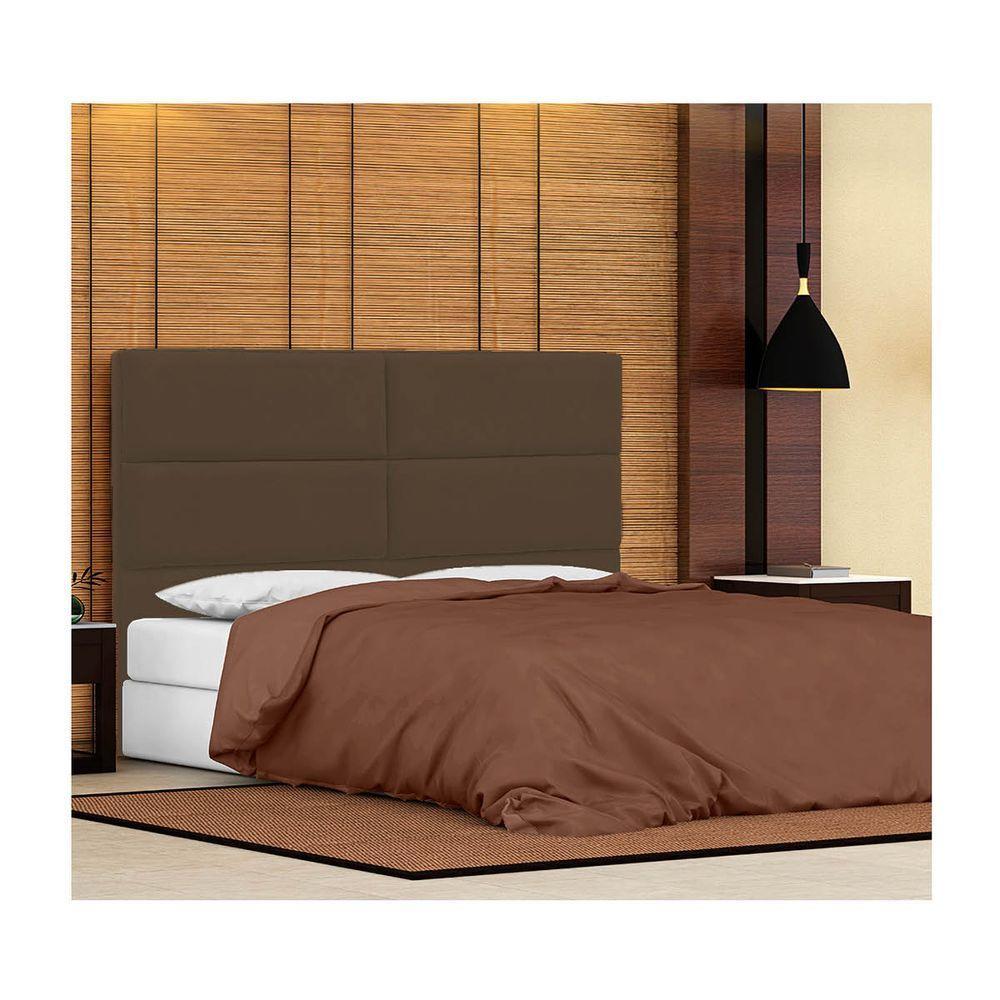 Cabeceira King Berlim P04 195 Cm Suede Marrom Tca 942 - 6