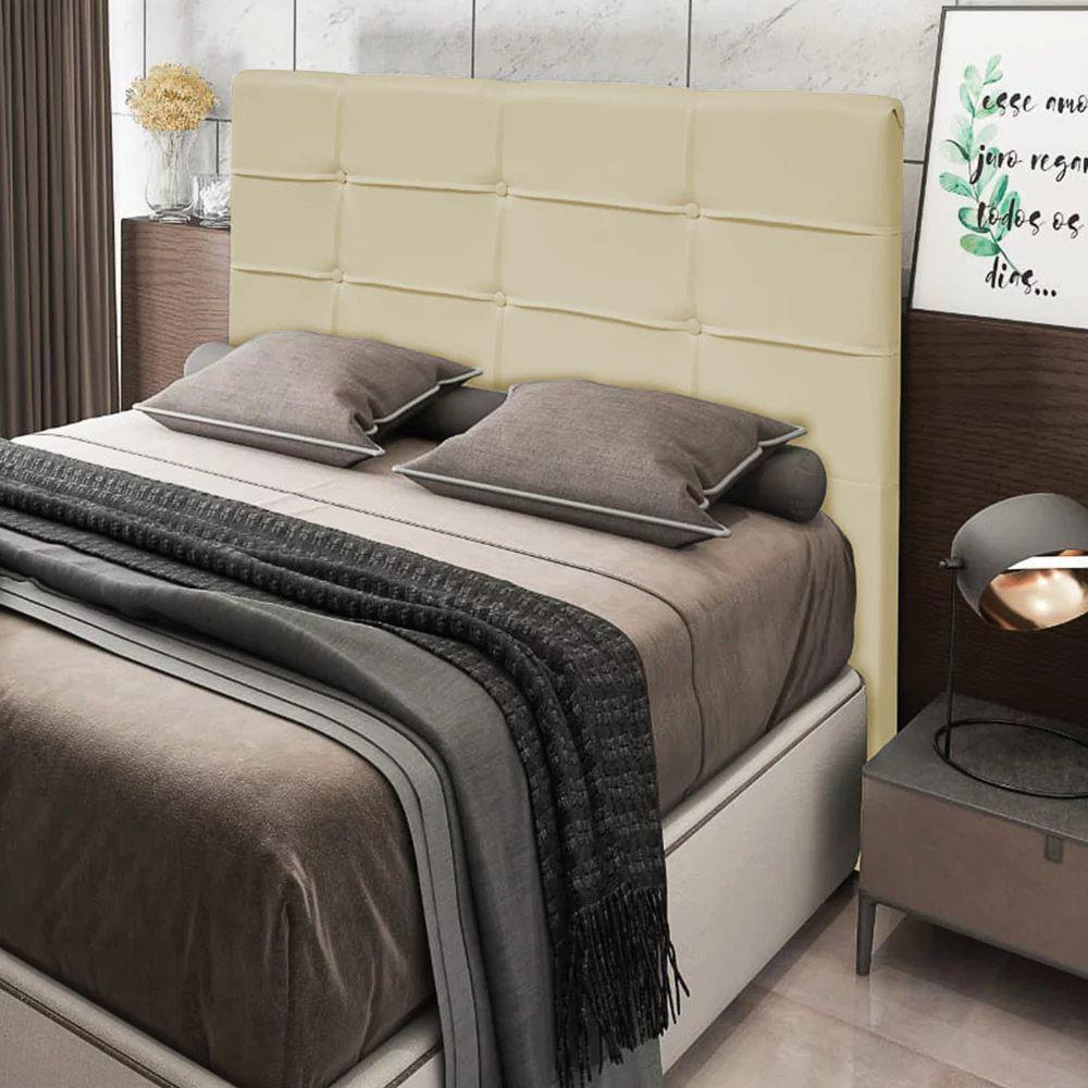 Cabeceira Queen 1,60m Moscou Corano Bege - Pallazio - 3