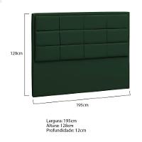 Cabeceira King Tallin P04 195 Cm Suede Verde Tca 947 - 5