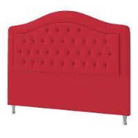 Cabeceira Queen ághata P04 160 Cm Suede Vermelho