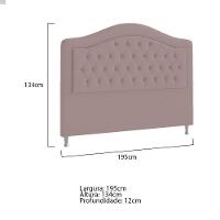 Cabeceira King ághata P04 195 Cm Suede Rosê Tca 949 - 5
