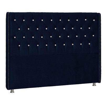 Cabeceira King Tóquio P04 195 Cm Suede Azul Marinho