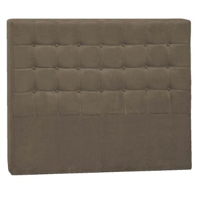 Cabeceira King Pequim P04 195 Cm Suede Marrom Claro