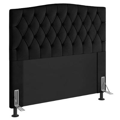 Cabeceira King Size Greta 193Cm Com Frame Preto