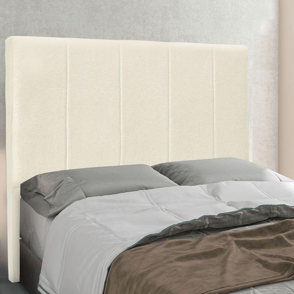 Cabeceira King 1,95M Ravenna Linho Rústico Natural Pallazio - 4