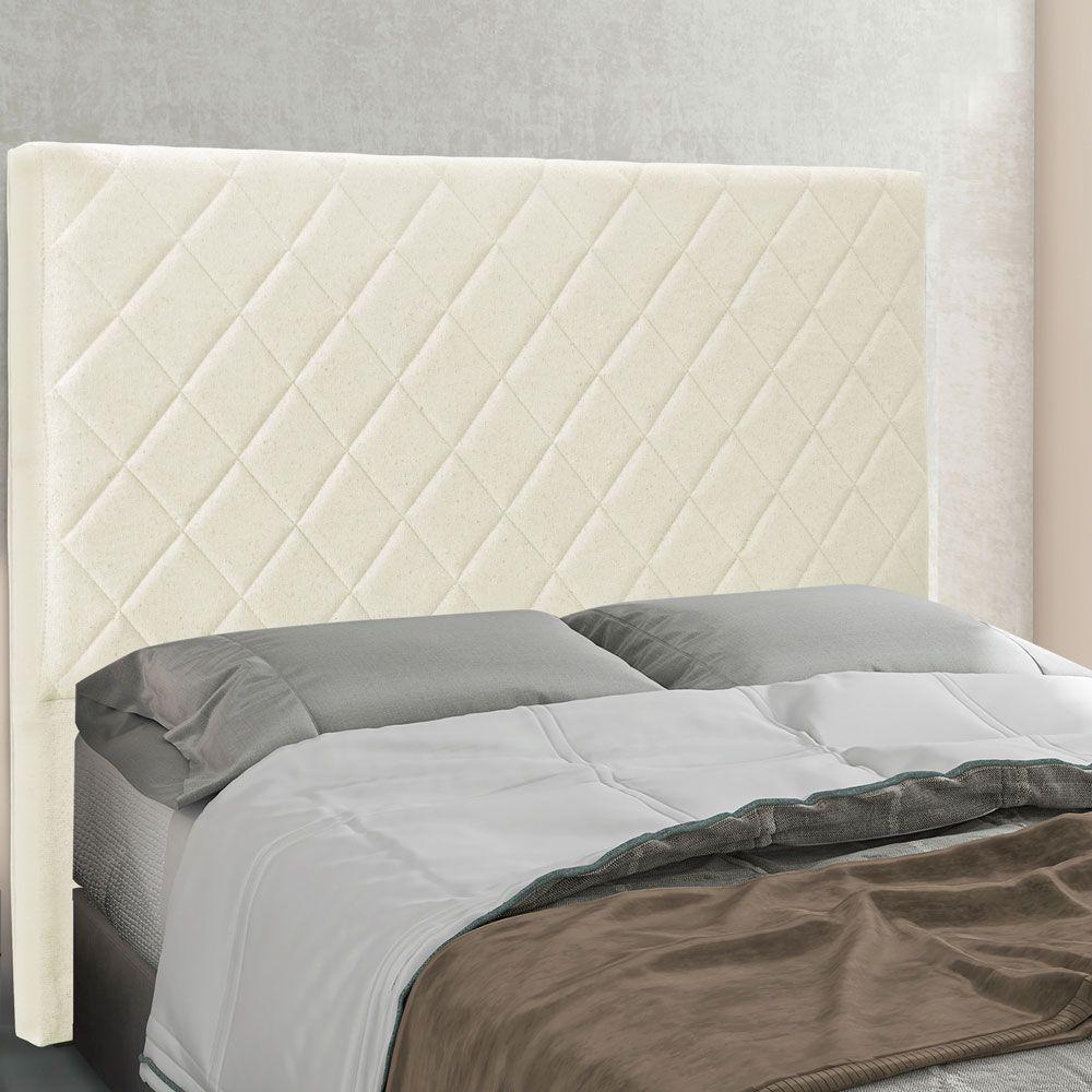 Cabeceira Queen 1,60M Esmeralda Linho Rústico Natural - 4