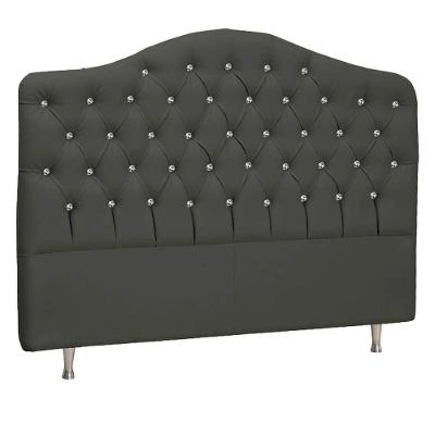 Cabeceira King Florence P04 195 Cm Suede Cinza Escuro