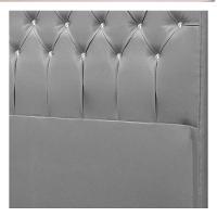 Cabeceira Queen Brescia P04 160 Cm Suede Cinza Tca 940