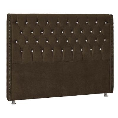 Cabeceira Casal Tóquio P04 140 Cm Suede Marrom