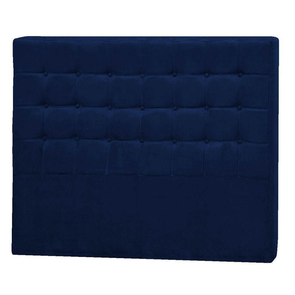 Cabeceira King Pequim P04 195 Cm Suede Azul Marinho - 2