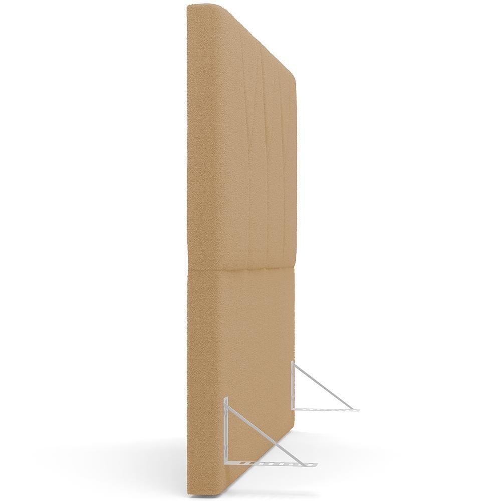 Cabeceira Cama Box Casal King 195 Cm Aurora W01 Bouclê Mostarda - Lyam Decor - 4
