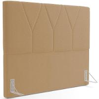 Cabeceira Cama Box Casal King 195 Cm Aurora W01 Bouclê Mostarda - Lyam Decor - 1