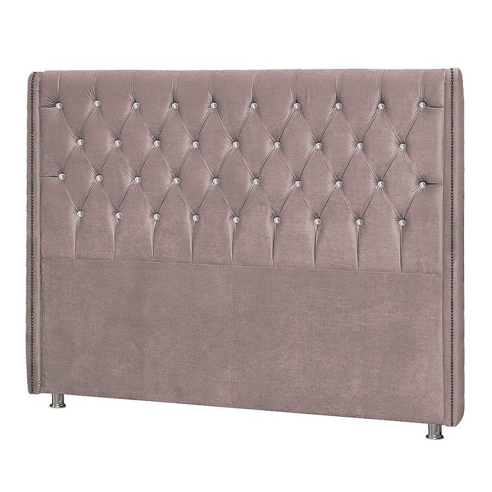 Cabeceira Solteiro Tóquio P04 98 Cm Suede Rosê Tca 949 - 4