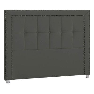 Cabeceira King Catania P04 195 Cm Suede Cinza Escuro