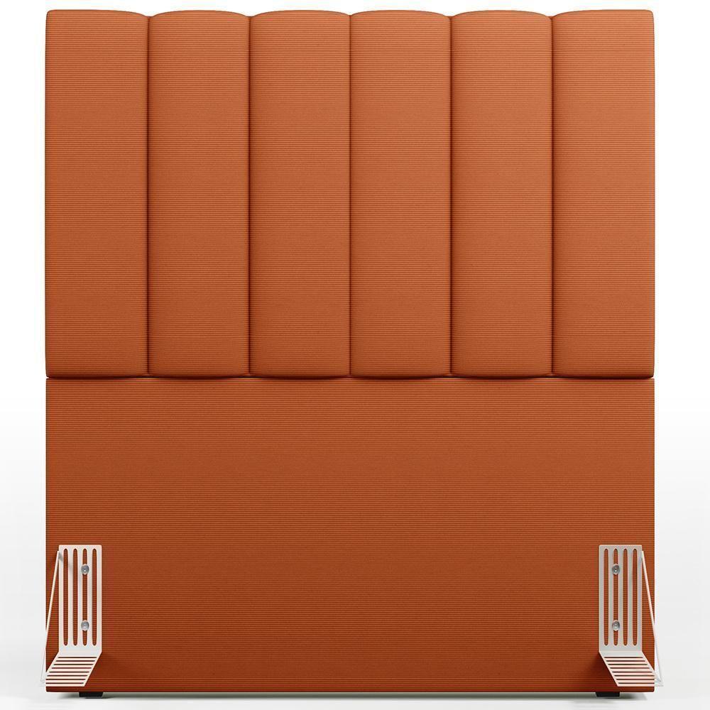 Cabeceira Cama Box Solteiro 100 Cm Dália W01 Tecido Terracota - Lyam Decor - 3