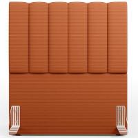 Cabeceira Cama Box Solteiro 100 Cm Dália W01 Tecido Terracota - Lyam Decor - 3