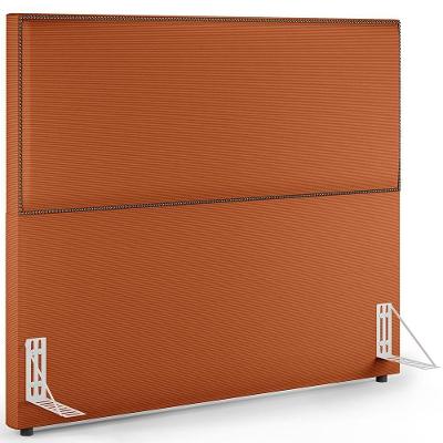 Cabeceira Box Casal King Vicenza L02 Tecido Terracota Com Tachas Lyam Decor