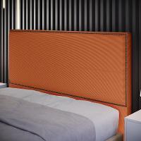 Cabeceira Box Casal King Com Tachas 195 Cm Vicenza L02 Tecido Terracota - Lyam Decor - 11