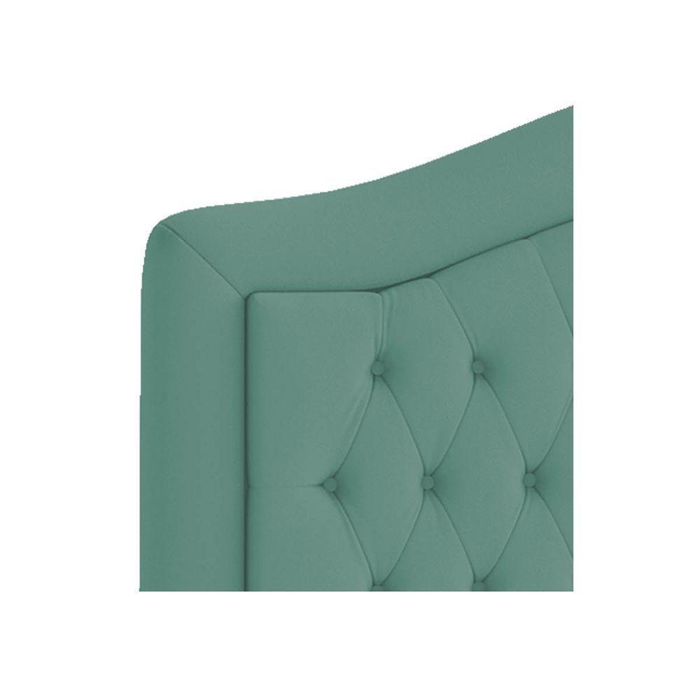 Cabeceira Queen ághata P04 160 Cm Suede Turquesa - 3