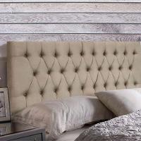 Painel Cabeceira Dubai Para Cama Box-1,28 Mt-suede Bege - 3