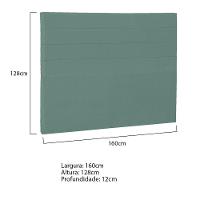 Cabeceira Queen Porto P04 160 Cm Suede Turquesa Tca 946 - 5